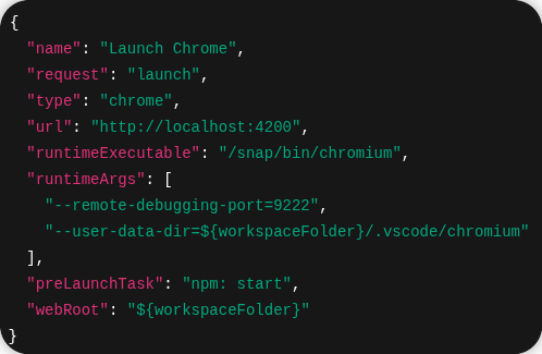 Angular Debugging in VSCode unter Ubuntu