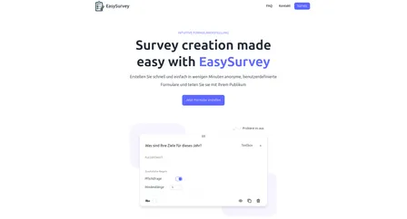 EasySurvey | SaaS-Plattform für anonyme, benutzerdefinierte Umfragen* image